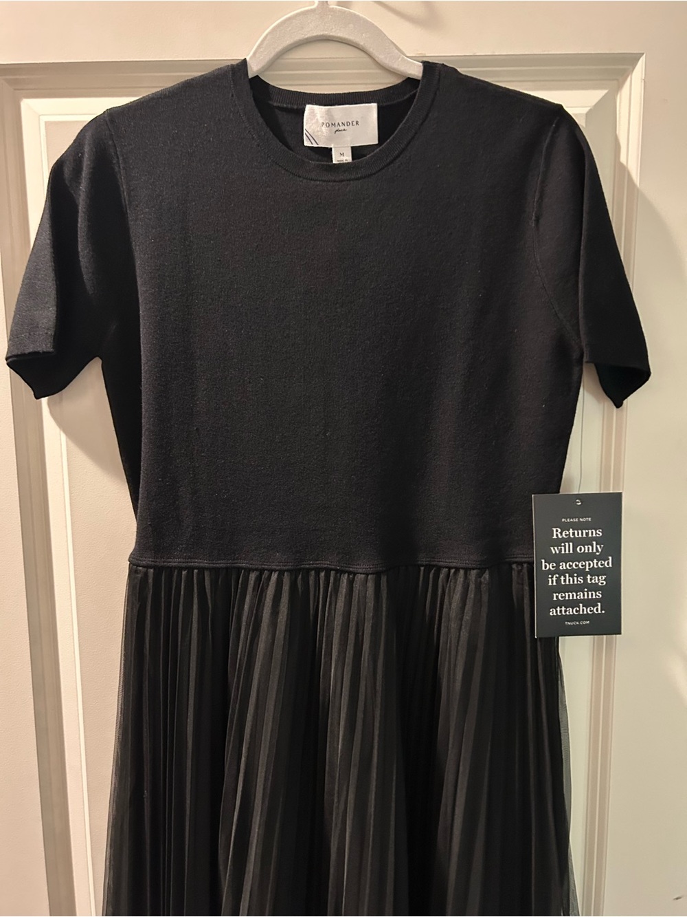 Pomander Place Black Midi Tulle Dress - Picture 5 of 7